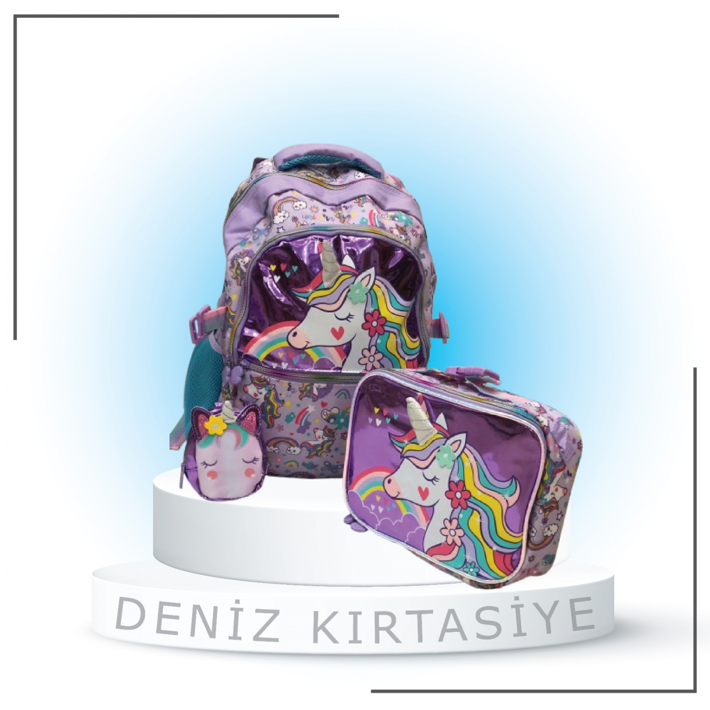 3lü Unicorn Çanta